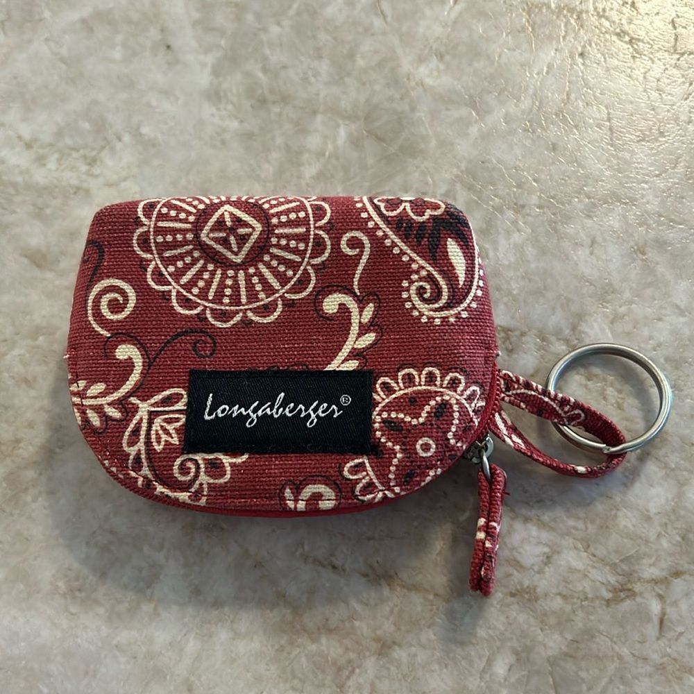 Longaberger Keychain / Coinpurse
